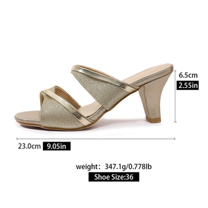 Nouvelle Arrivée – Sandales de Luxe Sexy pour <span class=keywords><strong>Femme</strong></span> à Talons Aiguilles, Bride Diagonale, Tige en Tissu, Bout Ouvert – Idéales pour les Voyages A-XT-051 - Product Image 3