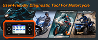 Herramienta de Diagnóstico para Motocicletas BMW-Yamaha-Kawasaki, Escáner OBD2 Universal para Motocicletas
