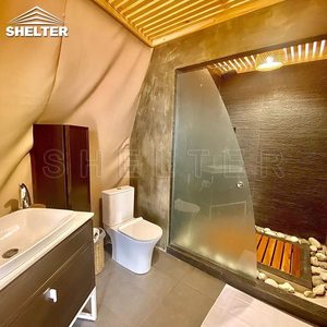 Shelter Dome-Projekt in Costa Rica Hotel Geodätische Kuppelzelte Luxus-Glamping-Zelte mit Bad - Product Image 5