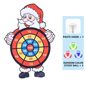 Jeu de fléchettes pour enfant Père Noël Sticky Ball Jeu de sport Jouets d'extérieur Jouets de fête <span class=keywords><strong>Cible</strong></span> avec 3 boules collantes - Product Image 6
