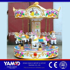 Carrusel Eléctrico Infantil para Interiores, Caballito Mecánico, Atracción de Parque de Diversiones, Centro Temático de Acero y Fibra de Vidrio - Product Image 5