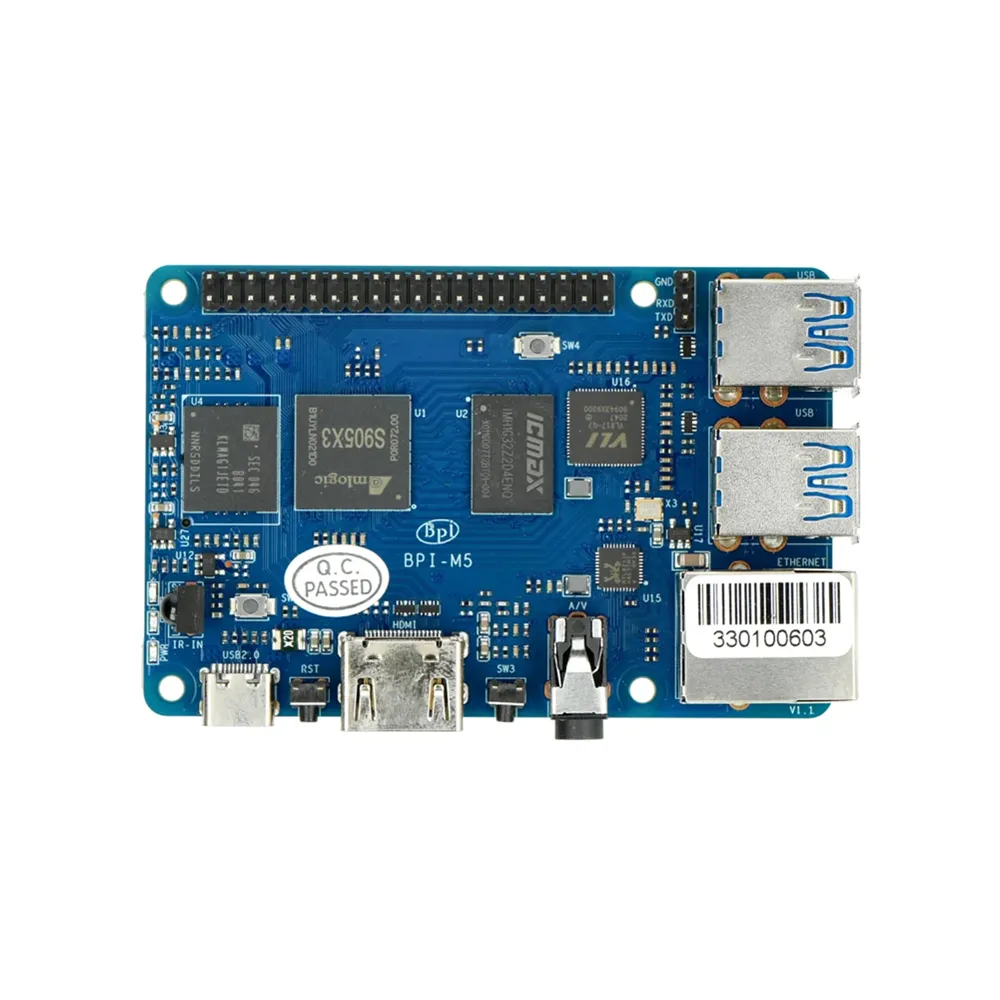 Banana PI BPI M5 Amlogic S905X3 linux single board computer support H- D- M- I- output