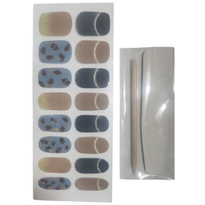 Korea Origin Blue Wild Semi Cured Nail Sticker Magnetized Volume <b>Up</b> <b>Gel</b> Waterproof UV <b>Gel</b> Urethane Non Toxic BPA Free - Product Image 1