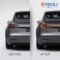 Feux arrière LED CREULI dynamiques séquentiels, type traversant, Plug & Play, feux de freinage de hayon, pièces automobiles pour Tesla Model 3 21-23