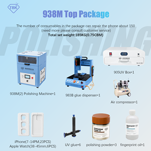 TBK 938M efficace téléphone portable écran polissage Machine réparation rayures rainures restauration écran - Product Image 5