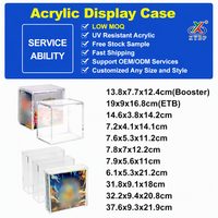 Boîte de protection en acrylique transparente de qualité supérieure 8+5 mm, édition anglaise, résistante aux UV, avec couvercle magnétique
