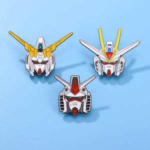 Sming Pins <span class=keywords><strong>3</strong></span> Diseño <span class=keywords><strong>3</strong></span>-5cm Cloisonne Pintura Aleación Broches Pins para los Fans de Anime Robot Warrior Armor Como Regalos - Product Image 1