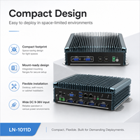 Computadora Compacta Integrada, Doble LAN, USB, COM, HD, VGA, WiFi, 4G Opcional, para Control de Máquinas, Compatible con Windows y Linux, Mini PC Integrada