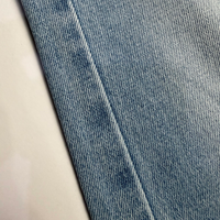 Tissu Denim Brut Bleu Soufre, Mélange Coton Extensible de Haute Qualité, Largeur Stable 167-170 cm, pour Vente en Gros