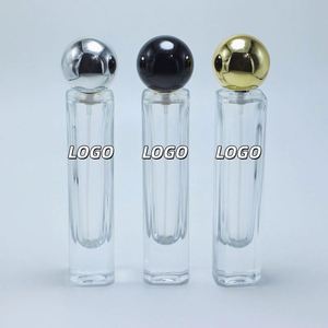 Flacon de parfum en verre de luxe personnalisé, mini, carré, transparent, vide, 30 ml, écologique, anti-fuite, avec pompe pulvérisatrice et sérigraphie - Product Image 1