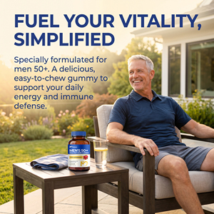BioKom Gummies multivitaminés sans sucre pour hommes, complément alimentaire pour la santé et l'énergie des adultes, soutien à la <span class=keywords><strong>musculation</strong></span> et à l'immunité - Product Image 3