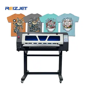 Reizjet L1800 Xp600 Dual Heads 24 Inch Dtf Printing Machine A1 60Cm Dtf Printer White Toner Printer Machine For Garment