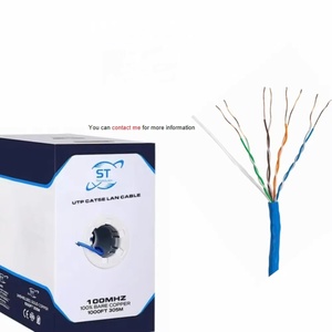 <span class=keywords><strong>Cable</strong></span> <span class=keywords><strong>de</strong></span> Red LAN Cat 6 <span class=keywords><strong>UTP</strong></span> <span class=keywords><strong>de</strong></span> Alta Calidad, 305m (1000 pies), CCA Cobre, 23 AWG, en Rollo - Product Image 1