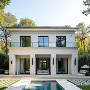 Villa préfabriquée moderne en acier léger de luxe à faible coût, plan de maison esthétique avec chambre pour usage de bureau - Product Image 5