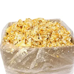 1kg Copper Leaf Flakes Genuine Imitation Gold Leaf Foil Flakes Gilding Craft Art Home Furniture Frame Nail Decorating