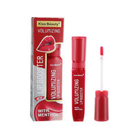 Kiss Beauty 3ml Gloss Volumisant Mentholé pour les Lèvres, Fabricant, Logo Personnalisé, Marque Privée, Cosmétique, Maquillage, Gloss à Lèvres Tendance
