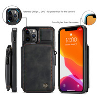 Étui pour iPhone 12 Pro Max, étui pour iPhone X XR en cuir PU, étui à rabat avec support de portefeuille, étui pour téléphone