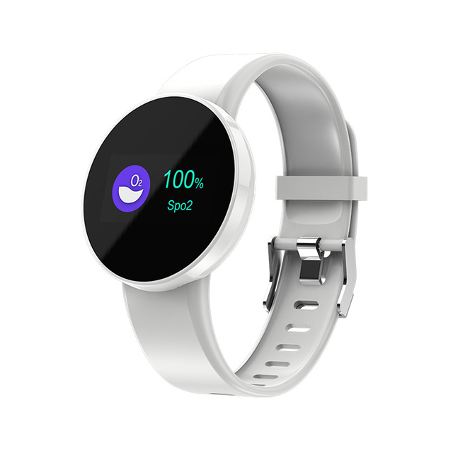 Hot Product Round Fashion Couple Detection Color Screen Monitor Smart Watch With Blood Pressure and Heart Rate