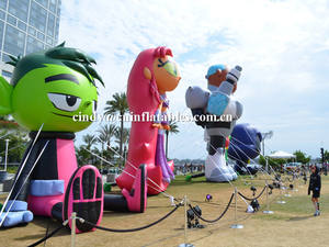 Modelo inflable <span class=keywords><strong>de</strong></span> dibujos animados para adolescentes, Titans, Con personajes múltiples - Product Image 2