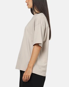 Camiseta de Cuello Redondo Extra Grande para Mujer, 100% Algodón, Color Sólido, Corte Holgado, Manga Corta, Tejido Jersey Transpirable, para Todas las Temporadas - Product Image 3