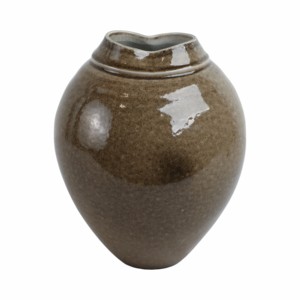 Vaso ovale smaltato moderno in gres porcellanato per decorare soggiorno, camera da letto, ufficio e tavolo. - Product Image 4