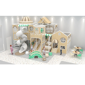 Aire de jeux intérieure commerciale pour enfants, équipement de parc de jeux souple avec tunnels et château pour restaurant et coin enfant d'hôtel - Product Image 4