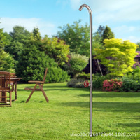 Meilleure Vente Transfrontalière : Douche de Jardin Autonome en Acier Inoxydable pour Villa, à Eau Froide, Portable