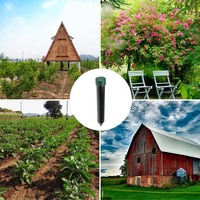 Pièges à rongeurs pour jardin extérieur, à piles, à ultrasons, étanches, écologiques, en ABS solide - Répulsif pour taupes et serpents