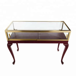 LUX personnalisé vitrine de bijoux en bois haut de gamme support mural kiosque verre finition acier inoxydable garantie de 3 à 5 ans pour le luxe - Product Image 2