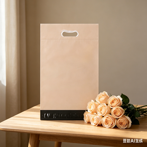Bolsas de envío de polietileno con asa de transporte portátil, autoadhesivas, resistentes al desgaste, para ropa, cosméticos, productos pequeños, internacionales - Product Image 1