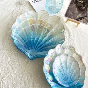 Piatto Decorativo in Vetro Colorato Creativo per Snack <span class=keywords><strong>e</strong></span> Frutta, Resistente per Esposizione <span class=keywords><strong>e</strong></span> Servizio - Product Image 2