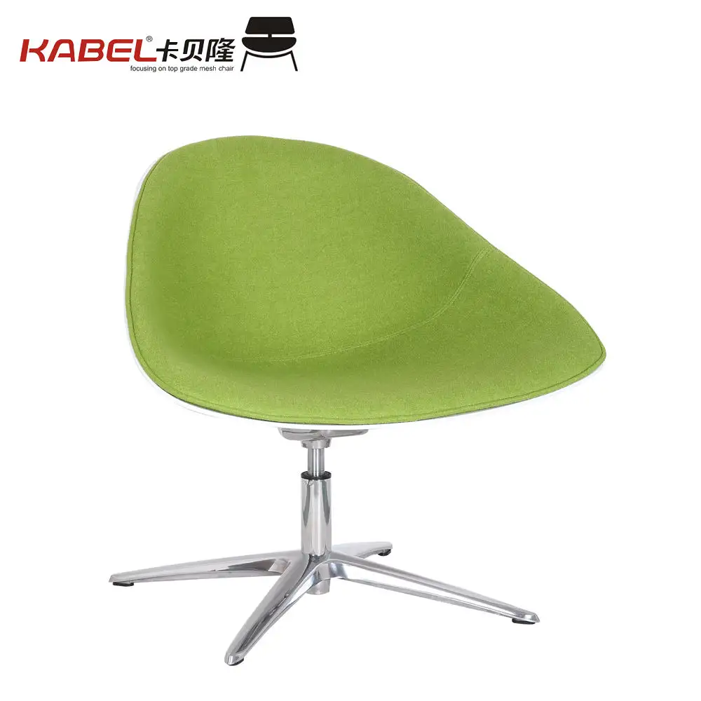 Silla giratoria de diseño italiano para sala de estar, sillón de oficina pequeño con patas de Metal, Color opcional