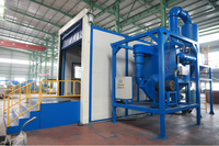 Cabine de sablage industrielle certifiée CE avec système complet de contrôle de la poussière