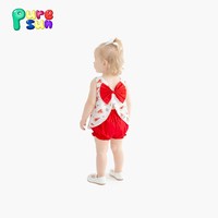 Puresun Jaminan Harga Terbaik Celana Pendek Motif Semangka 100% Katun Pita Besar Pakaian Anak Perempuan 6-12 Tahun Grosir Celana Pendek Bubble Custom