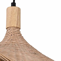 Luzete, lampe de plafond en rotin décorative, moderne et élégante, de qualité supérieure, écologique, pour la maison et le bureau, avec structure en acier