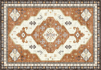 Grand tapis persan vintage bohème, antidérapant, lavable, à poils longs, pour la maison, la prière, fabriqué à la machine, tapis de sol pour salon