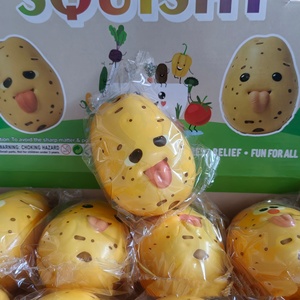 Jouet anti-stress réaliste en forme de pomme de terre, à presser pour décompresser et se détendre, rebond lent et moelleux - Product Image 4