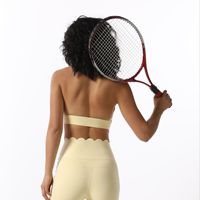 Ensemble de yoga sans couture pour femme avec logo personnalisé, soutien-gorge de sport en dentelle florale et leggings taille haute, vêtements de sport respirants en spandex/nylon 2 pièces