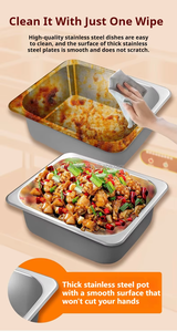 Bain-marie électrique industriel sur pied le plus vendu, chauffe-plats rapide pour restauration rapide avec garantie d'un an pour la présentation de plats en buffet - Product Image 6