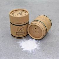 Boîte cylindrique écologique recyclable personnalisée avec logo imprimé pour poudre, shampoing sec, épices
