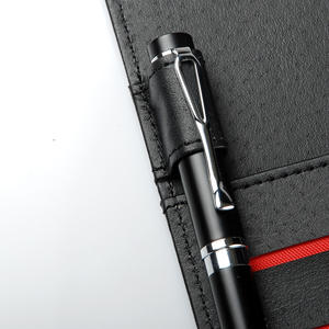 Carnet de notes professionnel à feuilles mobiles, texture noire élégante, idéal comme cadeau d'entreprise recommandé - Product Image 3