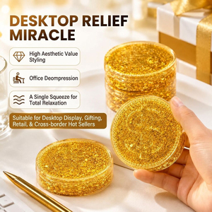 Giant Gold Coin Squishy Fidget <b>Toy</b> Soft Stress Relief Squeeze <b>Toys</b> Slow Rebound Funny Office <b>Desk</b> Decoration Gifts - Product Image 6