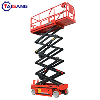 Batteriebetriebener ISO-zertifizierter Tragbarer Mini-Lift mit Rädern 16m Max. Plattformhöhe 100kg Tragfähigkeit für Materialhandhabung und Beladung