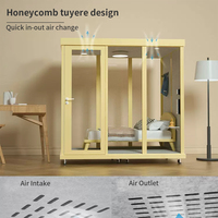 Cabine de bureau modulaire cabine téléphonique pratique à vendre cabine privée insonorisée 2 bureau insonorisé Guangzhou moderne