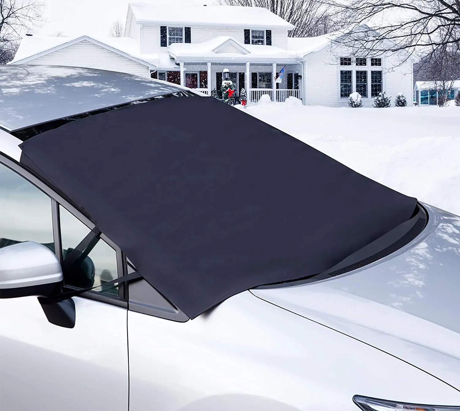 Auto Cover Stof Materiaal Waterdichte Winter Voorruit Cover Voor Auto