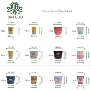 特注大容量シングルウォール防水紙バケツフライドチキン & ポップコーンバケツ包装 - Product Image 6