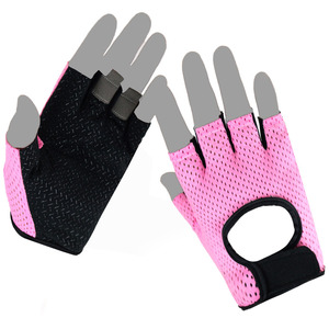 Guantes Finos Antideslizantes de Medio Dedo para Mujer, Equipo de Yoga para Barra Horizontal, Entrenamiento Físico - Product Image 5