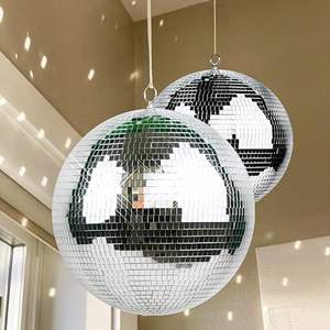 थोक 3 सेमी-100 सेमी बड़ा फांसी आउटडोर घर सजावट रंगीन पार्टी दर्पण डिस्क बॉल घूर्णन - Product Image 1