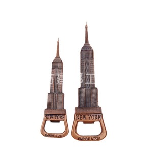 Apribottiglie in Lega di Zinco Souvenir degli Stati Uniti: New York, Ponte di Brooklyn, Monumento di Washington, <span class=keywords><strong>Empire</strong></span> <span class=keywords><strong>State</strong></span> Building - Product Image 1