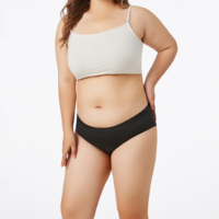 Culottes menstruelles Shanhao OEM grande taille, 4 couches, anti-fuites, coupe haute, flux léger, taille mi-haute, pour femmes